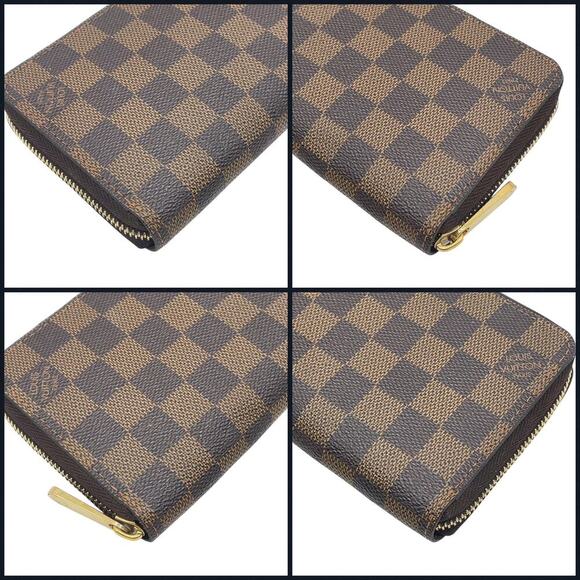 Louis Vuitton Vintage Damier Ebene Compact Sarah Wallet W/Box Zip Around - Picture 3 of 16